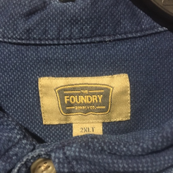 Men’s Big and tall shirt (Denim blue) - Picture 2 of 4